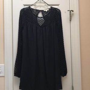 Black shift dress